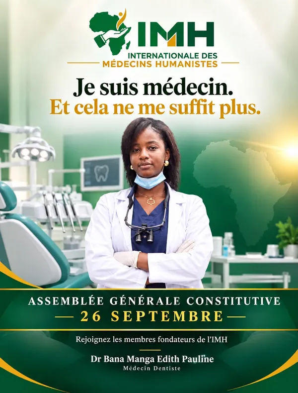 Affiche : Je suis médecin, Dr Bana Manga Edith Pauline